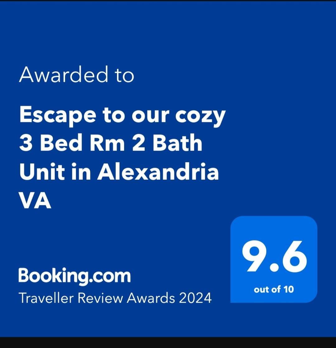 Escape To Our Cozy 3 Bed Rm 2 Bath Unit In Alexandria Va Villa Exterior foto